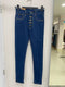High Rise Button Fitted Jeans